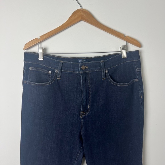 J. Crew Factory 10" High Rise Skinny Signature Stretch Dark Wash Jeans Size 32P - Picture 9 of 14